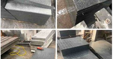 白山 芝麻黑地铺石材