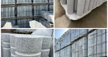 白山 芝麻白花岗岩挡车柱、隔离柱多少钱