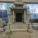 白山 芝麻灰高档墓碑、土墓，一套也支持定做