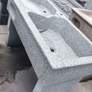 白山 花岗岩石材洗手池，洗衣池