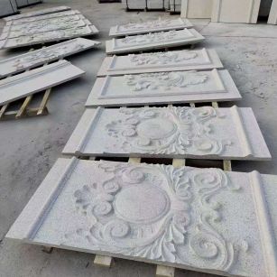 白山 芝麻白干挂雕花板