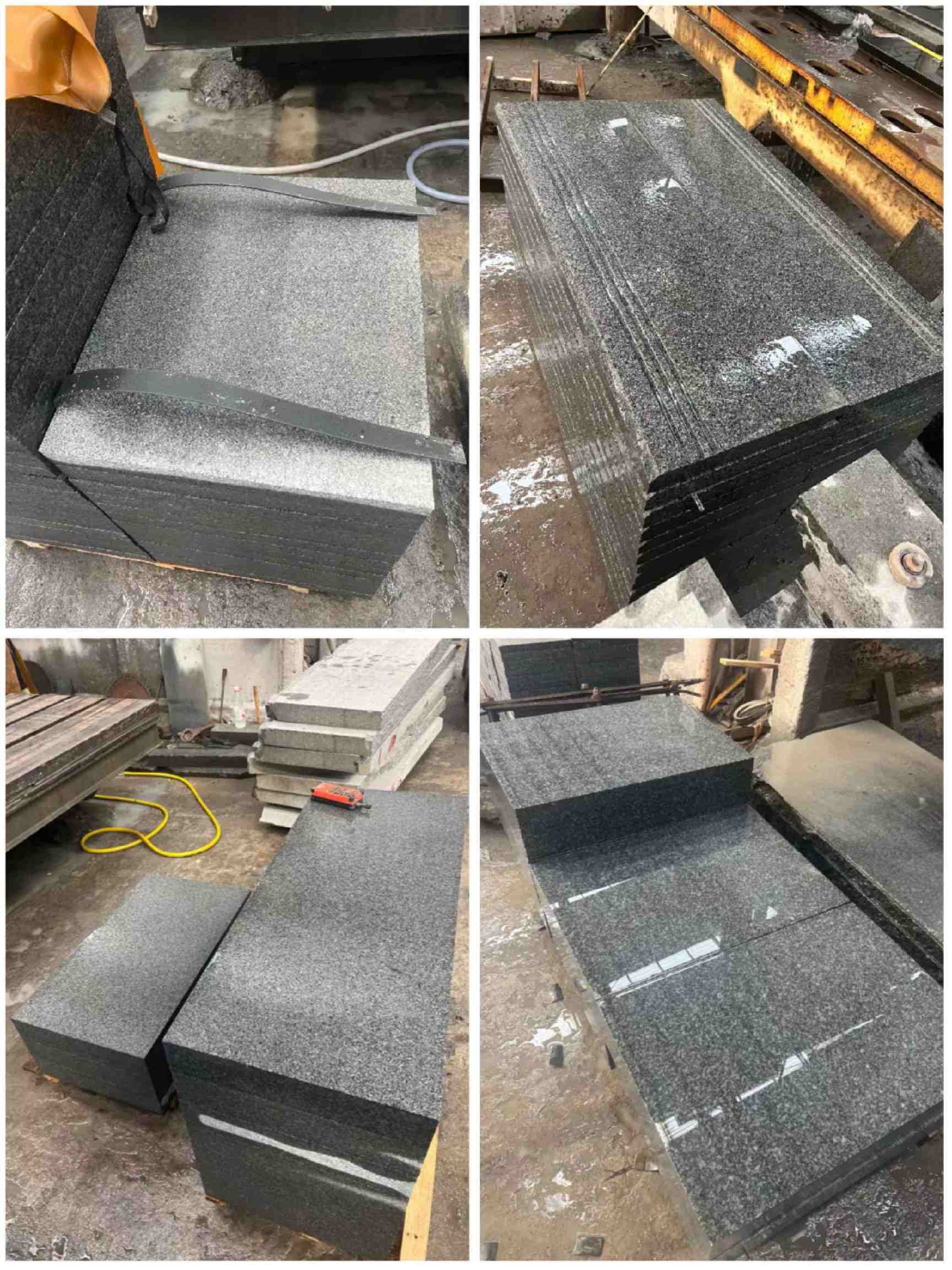 白山 芝麻黑地铺石材