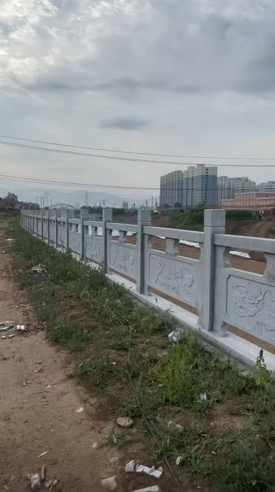 白山 石材河道栏杆