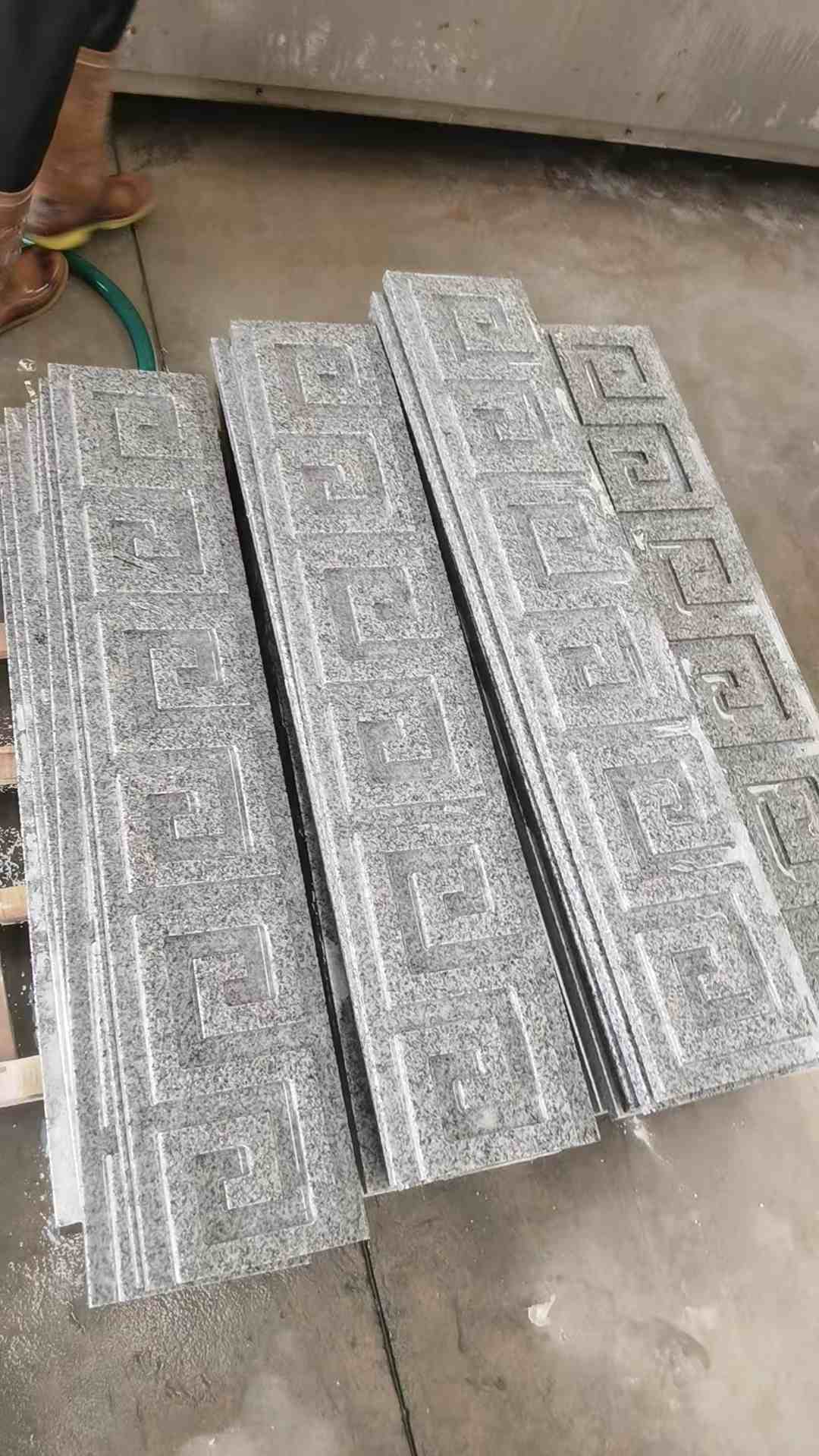 白山 别墅回纹线条，雕刻