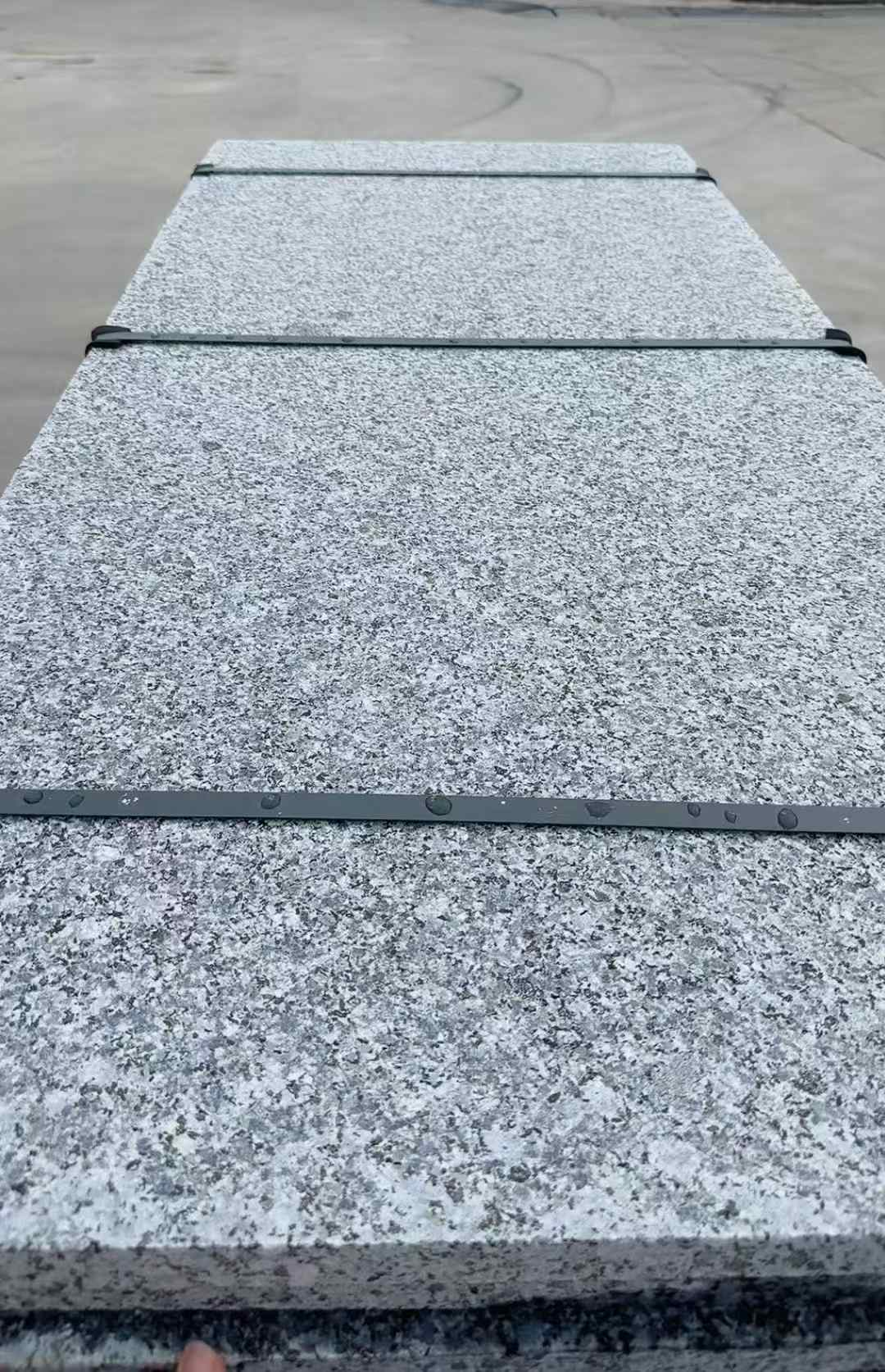 白山 芝麻黑火烧面毛板，条板，半成品