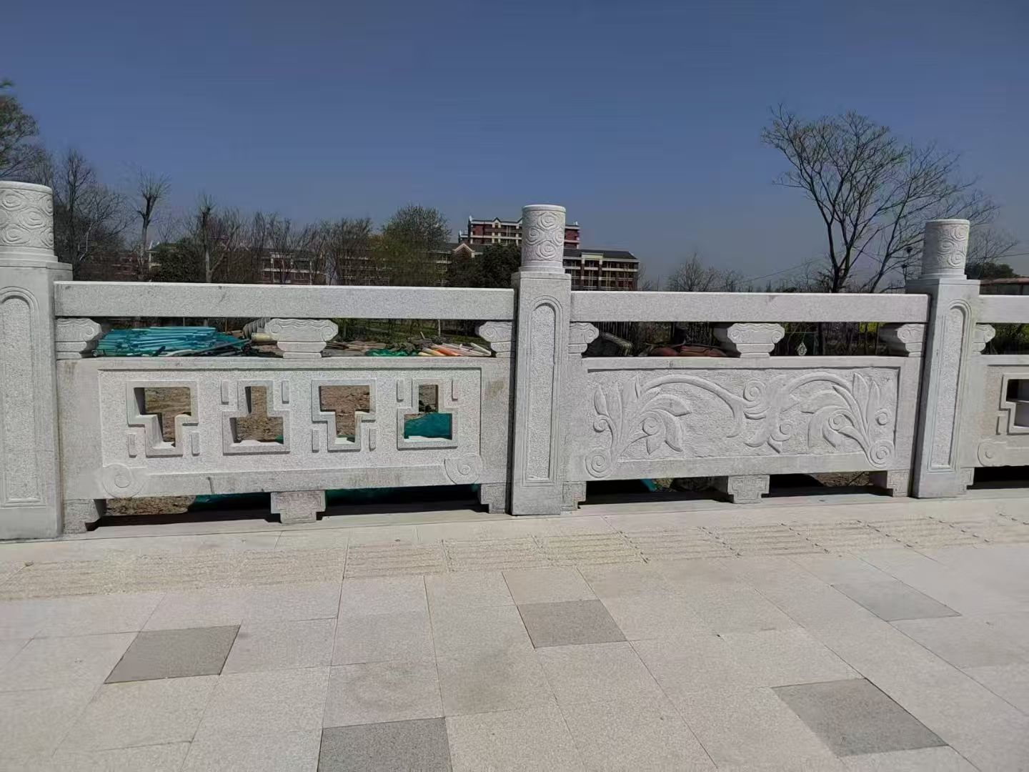 白山 河道栏杆，河道护栏