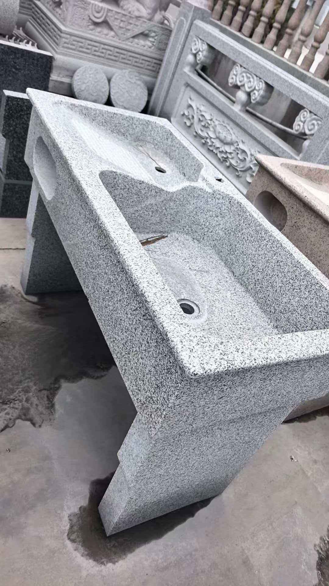 白山 花岗岩石材洗手池，洗衣池