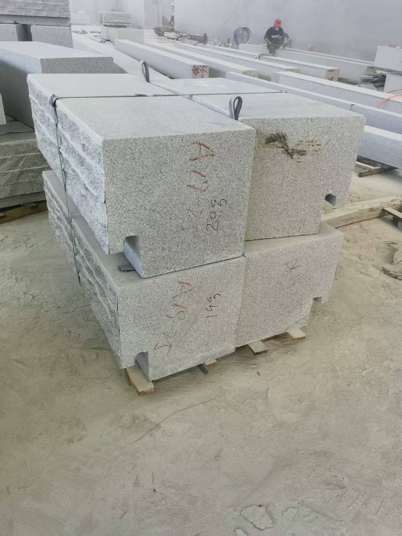 白山 整石坐凳打包