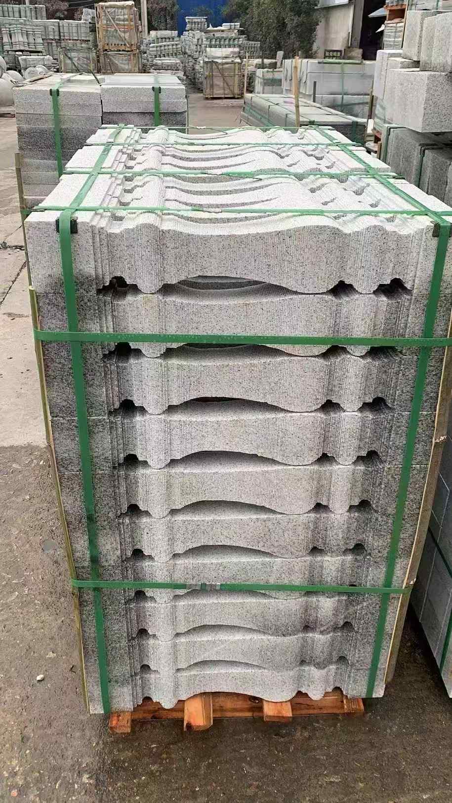 白山 芝麻白方形拉丝面，栏杆花瓶柱