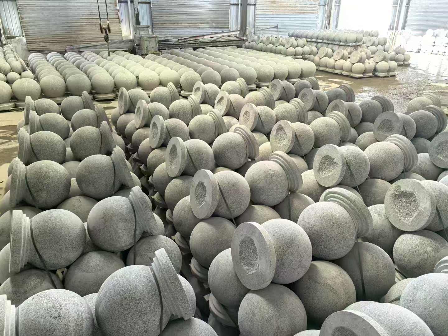 白山石材挡车球