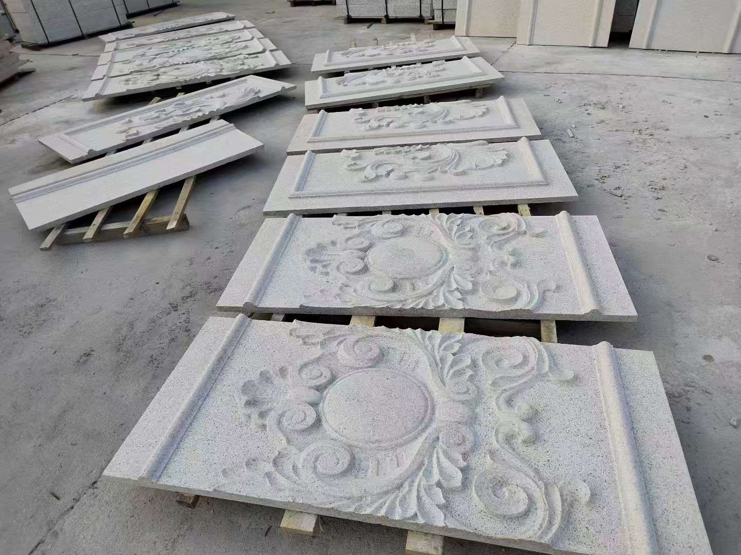 白山 芝麻白干挂雕花板